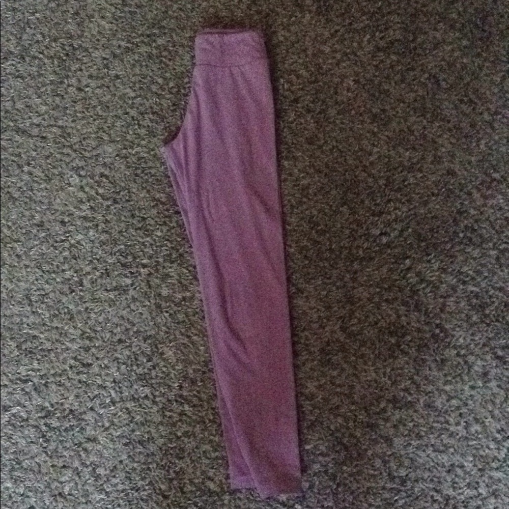 Solid purple leggings